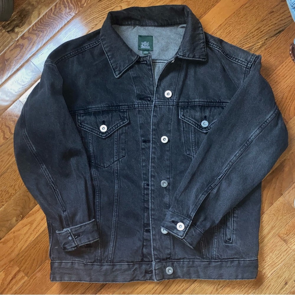 Black Oversized XS Denim Jacket